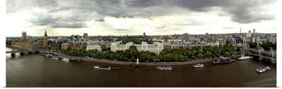 High angle view of a city, London, England