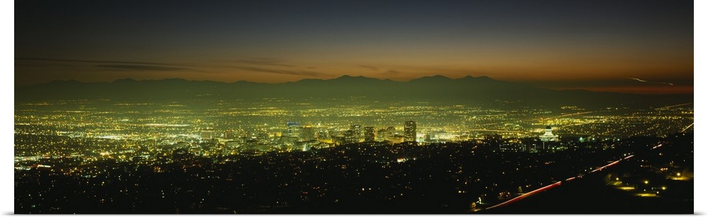 High angle view of a city, Salt Lake City, Utah