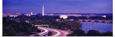 High angle view of a cityscape, Washington DC