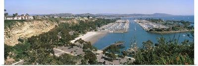 High angle view of a harbor Dana Point Harbor Dana Point Orange County California