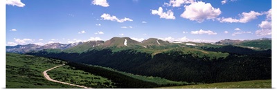 High angle view of a mountain range, Rocky Mountain National Park, Colorado