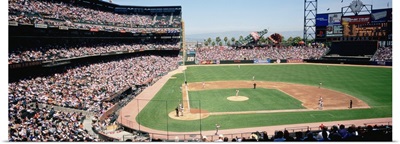 High angle view of a stadium, Pac Bell Stadium, San Francisco, California