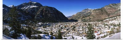 High angle view of a town, Telluride, San Miguel County, Colorado