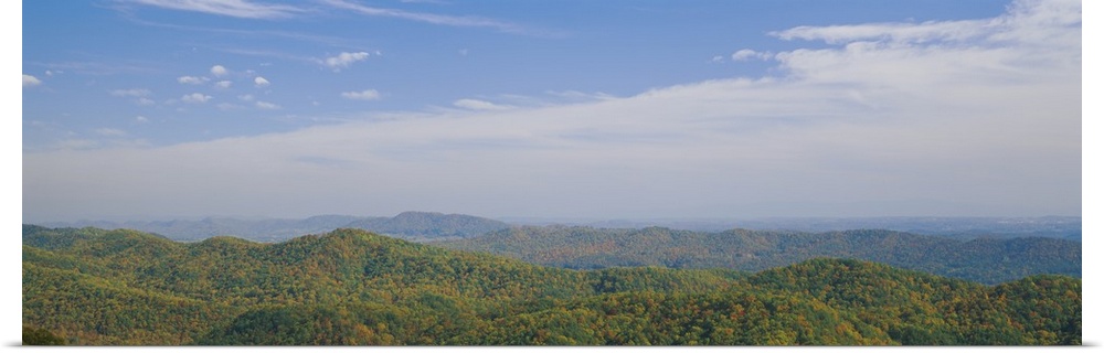 High angle view of mountains, Cumberland Gap National Historical Park, Appalachian Mountains, Kentucky