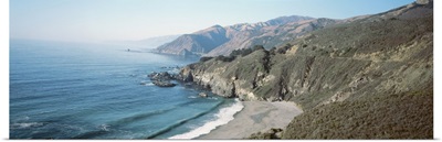 High angle view of the beach, Big Sur, Monterey, California