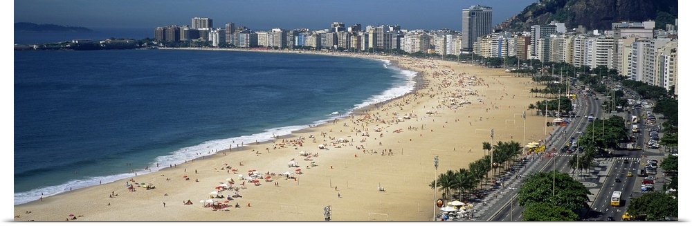 High angle view of the beach, Rid de Janeiro, Brazil