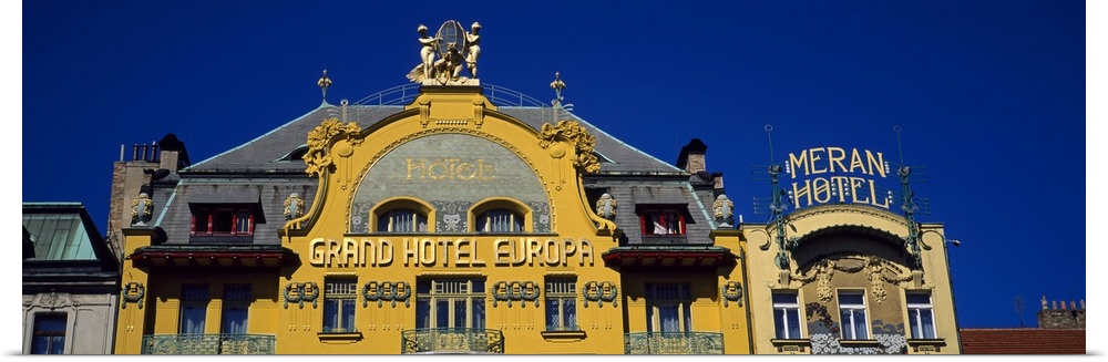 High section view of a hotel, Grand Hotel Europa, Prague, Czech Republic