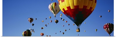 Hot air balloons at the international balloon festival, Albuquerque, New Mexico