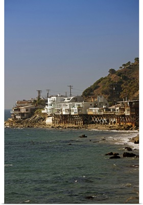 Houses at the waterfront, Malibu, Los Angeles County, California