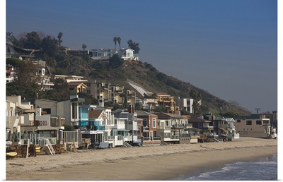 Houses at the waterfront, Malibu, Los Angeles County, California
