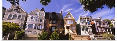 Houses in a row, Presidio Heights, San Francisco, California