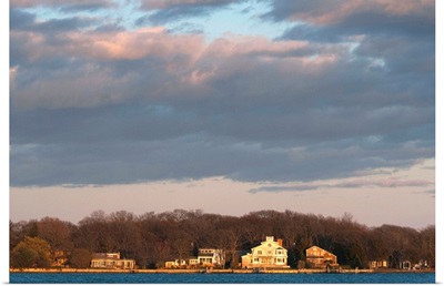 Houses on the island, Sag Harbor, Suffolk County, Long Island, New York State