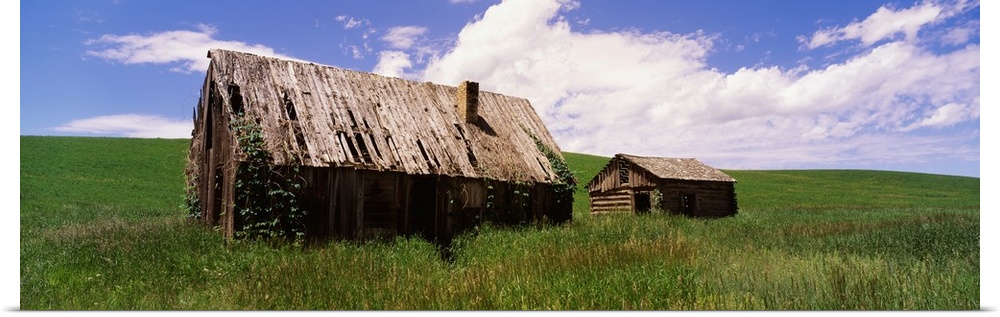Idaho, View of an old abandoned Homestead