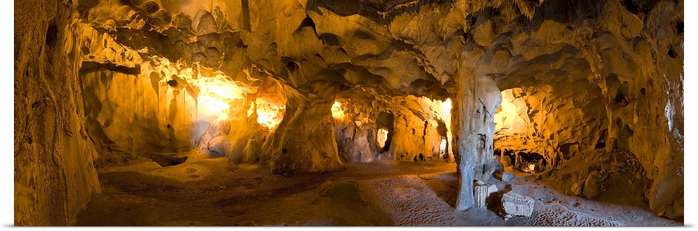 Interiors of a prehistoric cave, Karain Cave, Ciglik, Antalya, Turkey