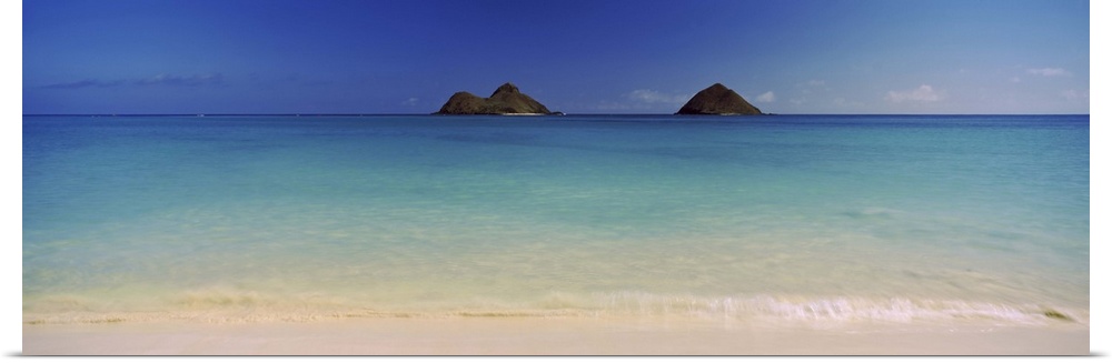 Islands in the Pacific Ocean, Lanikai Beach, Mokulua Islands, Oahu, Hawaii
