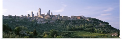 Italy, Tuscany, Towers of San Gimignano, Medieval town