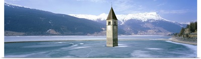 Lago di Resia Church Tyrol Italy
