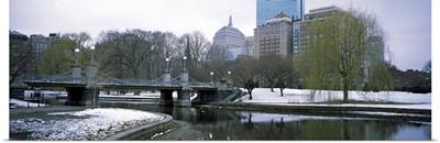 Last snow of the season, Boston Public Garden, Boston, Suffolk County, Massachusetts