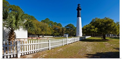 Lighthouse in a park, Hunting Island State Park, Beaufort, South Carolina