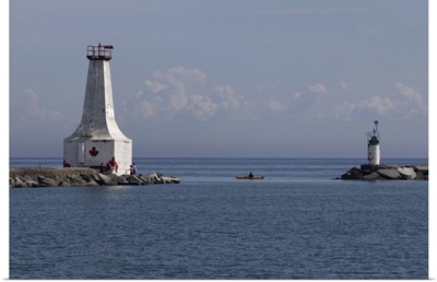 Lighthouse on the coast, Cobourg, Canadian Province, Ontario, Canada