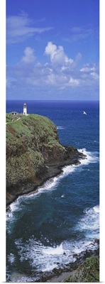 Lighthouse on the coast, Kilauea Lighthouse, Hawaii
