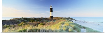 Lighthouse on the coast, Spurn Head Lighthouse, Spurn Head, East Yorkshire, England