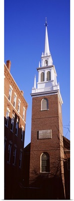 Low angle view of a church, Old North Church, Freedom Trail, Boston, Massachusetts