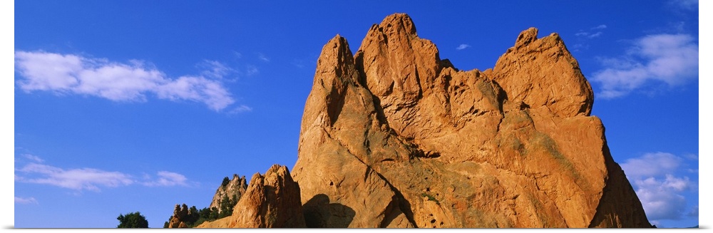 Low angle view of a cliff, Garden of the Gods, Colorado Springs, Colorado
