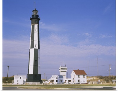 Low angle view of a lighthouse, Cape Henry Lighthouse, Cape Henry, Virginia Beach, Virginia