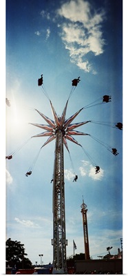 Low angle view of a park ride, Brooklyn Flyer Ride, Luna Park, Coney Island