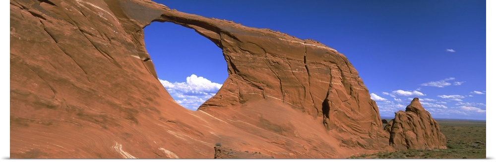 Low angle view of a rock formation, Hope Arch, Navajo Indian Reservation, near Chinle, Arizona