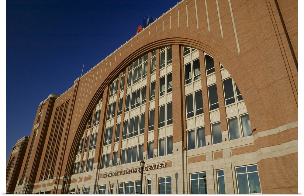 Low angle view of a stadium, American Airlines Center, Dallas, Texas