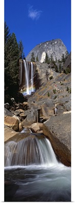 Low angle view of a waterfall, Vernal Falls, Yosemite National Park, California