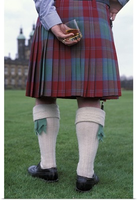 Man Wearing Kilt Scotland