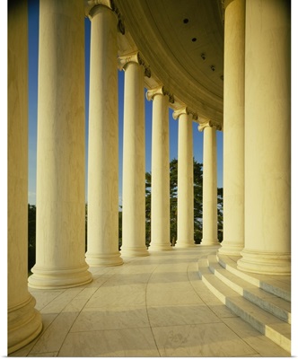 Marble floor and columns, Jefferson Memorial, Washington DC