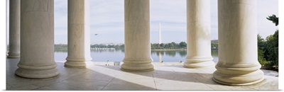 Marble floor and columns, Jefferson Memorial, Washington DC