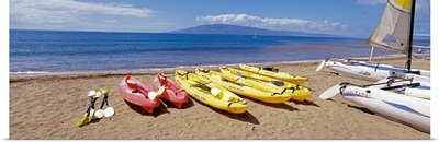 Maui, Kanapali, canoes