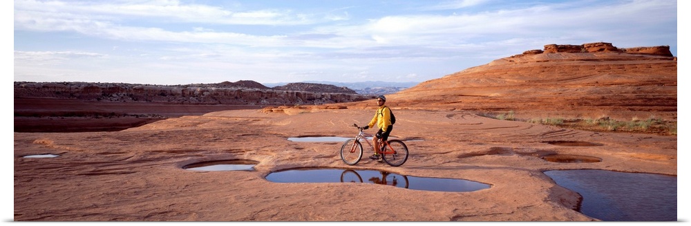 Mountain Biker Moab UT