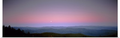 Mountains at dusk, Great Smoky Mountains, Great Smoky Mountains National Park, North Carolina