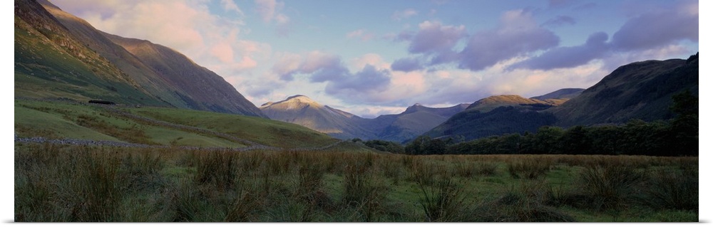 Mountains on a landscape, Glen Nevis, Scotland