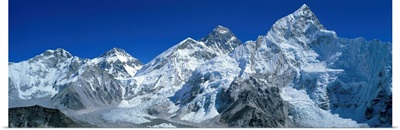 Mt Chungsi Mt Everest Mt Nuptsi Himalaya Mountains Khumbu Region Nepal