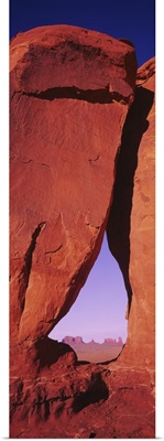 Natural arch at a desert, Teardrop Arch, Monument Valley Tribal Park, Monument Valley, Utah