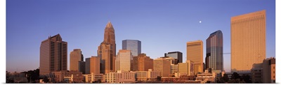 North Carolina, Charlotte, View of a urban cityscape