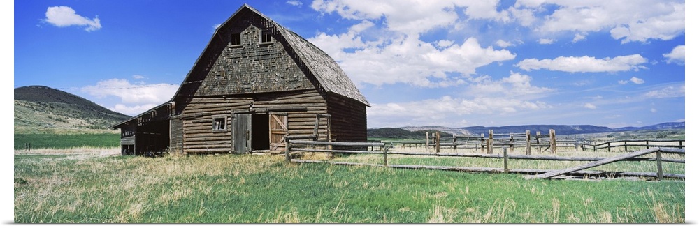 Old barn in a field, Colorado