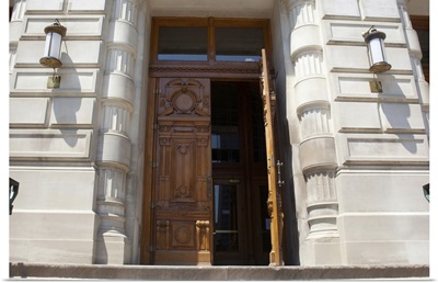 Open door of a government building, Indianapolis, Indiana