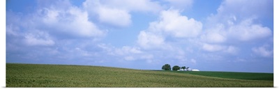 Panoramic view of a landscape, Marshall County, Iowa