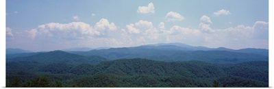 Panoramic view of mountains, Great Smoky Mountain National Park, North Carolina