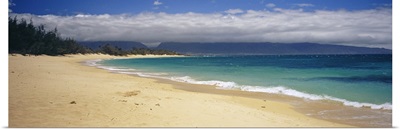 Panoramic view of the beach, Maui, Maui County, Hawaii