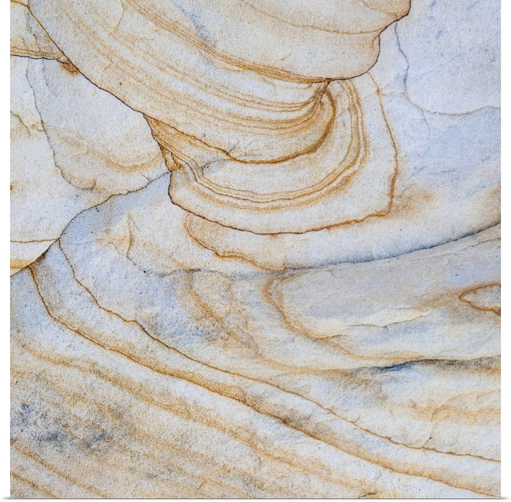 Pattern of layers on sandstone rock, Grand Staircase-Escalante National Monument, Utah, USA.