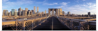 Pedestrian Walkway Brooklyn Bridge New York NY